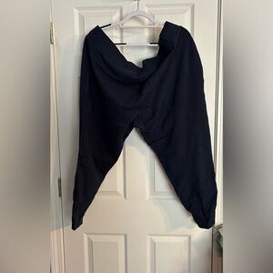 Lands End Navy Ponte Leggings 3x